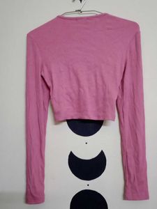 Pink Crop Top