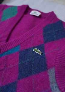 Lacoste Argyle Sweater Vest