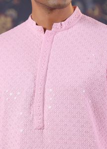 House Of Pataudi Embroiderered Sequinned Kurta