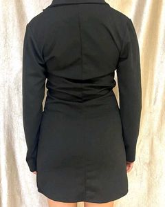 Black Button-Down Dress