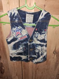 Sale🎊🎆🎄🎉Denim Vest with Patches