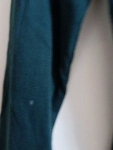 Green Deep V-Neck Top