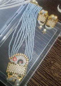 Beaded Necklace &amp; Earring Set