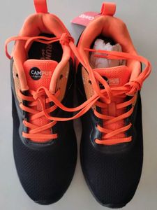Campus Running Shoes - Black &amp; Orange