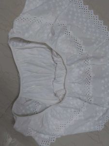 White Eyelet Off-Shoulder Top