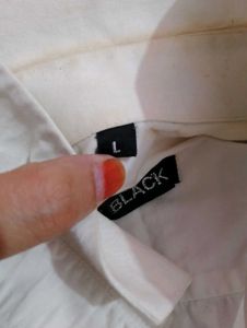White button-up shirt