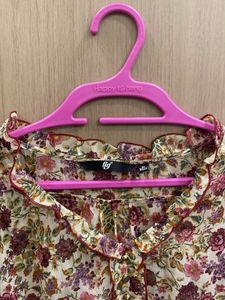 Floral Print Fig M size Top