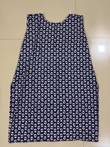 Cotton Blue Short Kurti For Daily Wear
