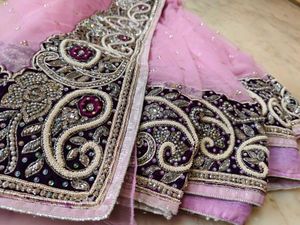 net daimond work 😍saree highest quality