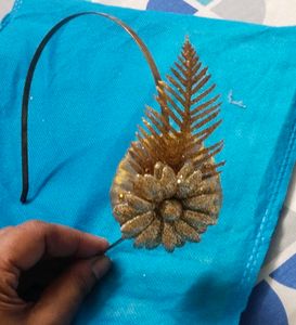 Golden Floral Hairband