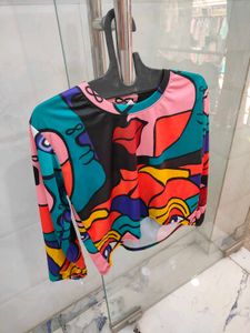 Abstract Art Long Sleeve Top