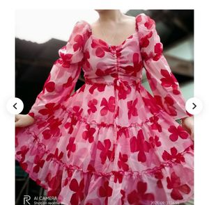 Floral Print Mini Dress