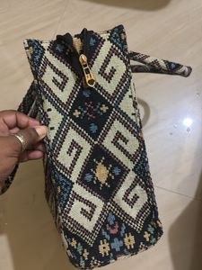 Woven Tapestry Tote Bag &amp; Small Backpack