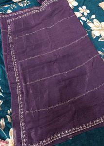 Elegant too tone Purple Saree