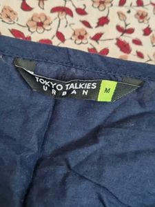 Tokyo Talkies Navy Kurti