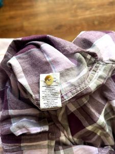 Purple Plaid Flannel Shirt