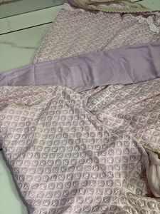 Elegant Lavender Kurta Set