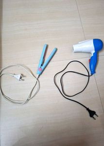 Mini Hair Straightener And Dryer