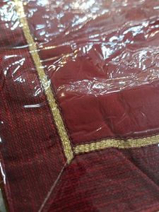 Maroon &amp; Gold Saree
