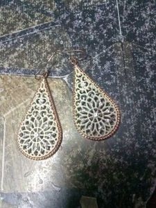 Teardrop Filigree Earrings
