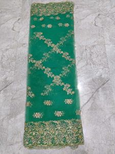 Green Net Dupatta - New