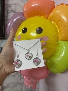 Resin Earring And Neck piece Set