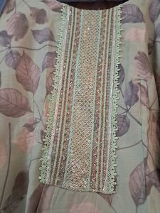Pure Muslin  Suit   Soft Organza  Dupatta
