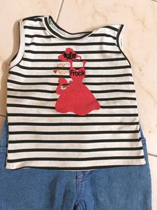 Top And Jean Set For Girls😍