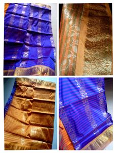 Traditional South Indian Pattu Saree Purple Colour