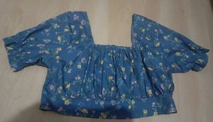 Floral Print Crop Top