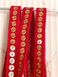 Laces Art And Craft Red