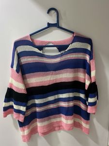 Striped Knit Sweater
