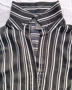 Striped Black &amp; White Shirt
