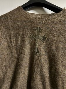 Brown Long Sleeve Knit Sweater