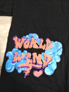 Black Graphic Print Tee