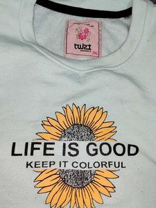 Cute Sunflower Graphic Sweatshirt