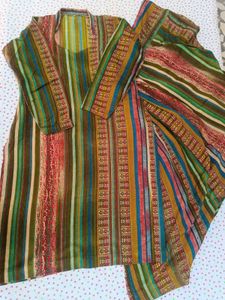 Striped Kurta Set warm