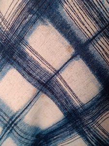 Blue Checked long Dress