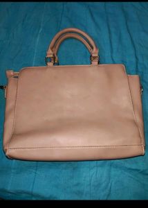 Beige Max Handbag