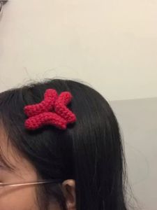 angry Crochet Hair Clip