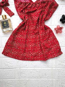 Festive Halter Neck Short Kurti🎀