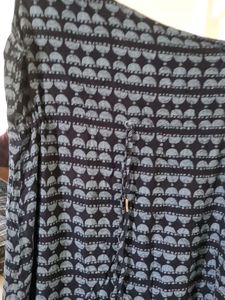 Elephant Print One Shoulder Dress