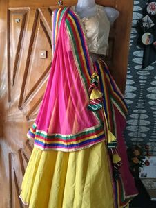 Bright Yellow Lehenga Choli Set