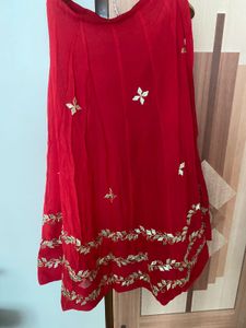 Red Embroidered Lehenga Choli