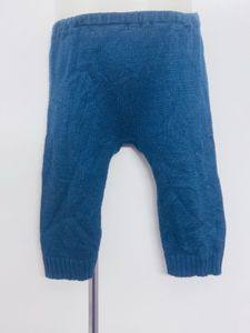 Cute Blue Knit Baby Pants