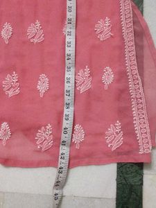 Pink Embroidered Kurta