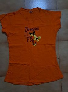 Orange Tee For Women