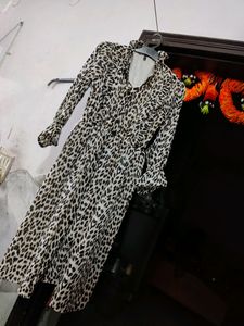 Lightly Tiger Print Lightest Brown One Piece
