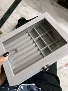 Velvet Jewelry Organizer Box
