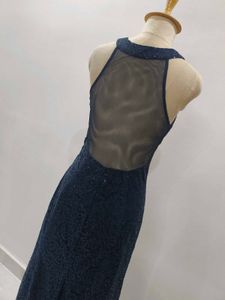 Elegant Navy Blue Gown